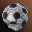 Soccer Ball Afro Hair - White